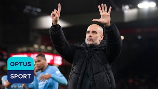 PEP GUARDIOLA TAUNTS ANFIELD 👆🖐️ Following defeat to Liverpool the City boss talks titles won 😭 [upl. by Gazzo]