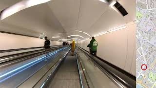 A walk through Europes largest metro station Châtelet Les  Halles [upl. by Ferriter]