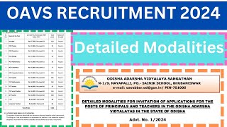 OAVS amp OMAV RECRUITMENT 2024 II Detailed Modalities II Selection Process amp Eligibility Etc [upl. by Venice]