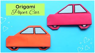 Origami Paper Car Tutorial [upl. by Prudi667]