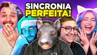 as MELHORES SINCRONIAS dos STREAMERS [upl. by Yanal]