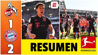 DE INFARTO Bayern Munich se coronó campeón de la Bundesliga tras superar al Colonia 21  Bundesliga [upl. by Ednarb63]