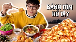 Ăn BÁNH TÔM HỒ TÂY và BÚN ỐC ngon  SERIES NINH EATING ĂN GÌ 70 [upl. by Ennairoc323]