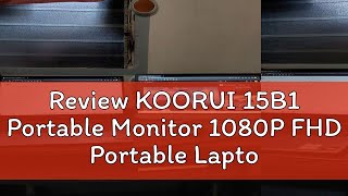 Review KOORUI 15B1 Portable Monitor 1080P FHD Portable Laptop Monitor Ips 156 Inch [upl. by Evans]