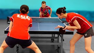 1 vs 2 Table Tennis [upl. by Rednave]