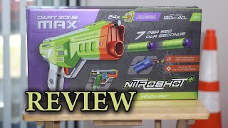 Dart Zone MAX Nitroshot Venom Pro NERF Pistol Review [upl. by Dnallor711]