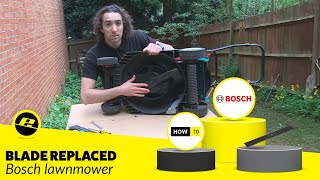 Lawnmower Blade Change Needed  How to Fit a Bosch Lawnmower Blade [upl. by Aziza]