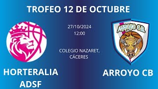 Trofeo Diputación Jornada 2 HORTERALIA ADSF  ARROYO CB [upl. by Monjo]