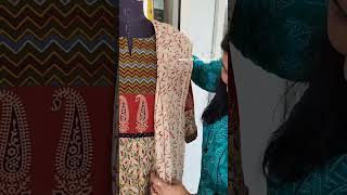 Kalamkari yoke pattern with skirt and Duppatta dailypost fashion viralvideo explore [upl. by Kwabena356]