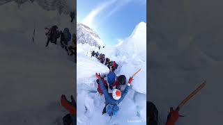 Khumbu icefall way to camp 1 [upl. by Lyckman512]