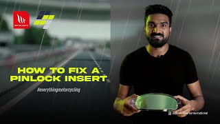 How to fix a Pinlock Insert on a Helmet Visor Antifog Insert Fixing on a Visor [upl. by Feldt334]