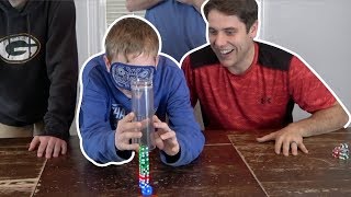 Dice Stacking and Trick Shot Challenge  Thats Amazing and Jake amp Josh [upl. by Asenav498]