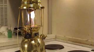 Lighting a Petromax lantern using alcohol [upl. by Ilan]