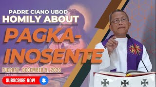 Fr Ciano Homily about PAGKAINOSENTE  1252023 [upl. by Ade411]