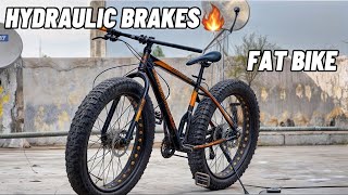 Hydraulic Brakes for Fat bike ⚡️Fat bike modification started🔥 [upl. by Barny349]