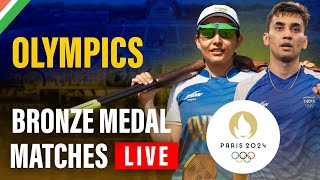 Paris Olympic 2024 Day 10 Live  Shooting Skeet Mixed Team amp Lakshay Sen Medal Match live [upl. by Atal]