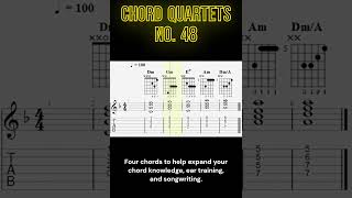 Chord Quartets No 48 shorts guitar chords music [upl. by Lesak720]