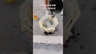 Hexagonal medium size plastic mold for concreteflowerpot part 452 [upl. by Eniawtna319]