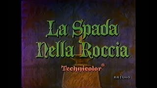 La spada nella roccia The Sword in the Stone 1963 Titoli in Italiano  Prima Visione Rai Uno 1989 [upl. by Ahsilav331]