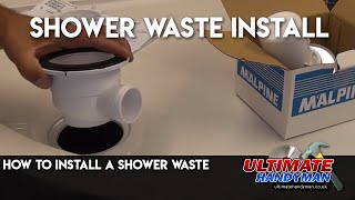 How to install a shower waste [upl. by Bixler757]