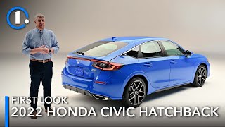 2022 Honda Civic Hatchback First Look UpClose Details [upl. by Romanas252]