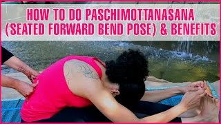 How To Do PASCHIMOTTANASANA SEATED FORWARD BENDamp Its Benefits [upl. by Neyugn74]