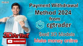 How to Withdrawal Payment Method from CGTraders Sell 3D Models sell3dmodels [upl. by Otinauj]