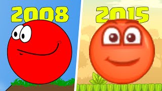 Evolution of Red Ball Flash Games 20082015 [upl. by Ynos]