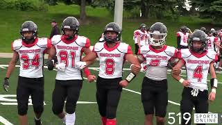 OSFL Football Under 16  Brantford Bisons vs Waterloo Jr Warriors [upl. by Sarette]