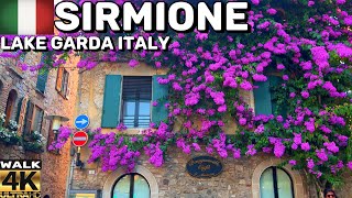 SIRMIONE LAKE GARDA ITALY CURRENT SITUATION IN JULY 2O23  WALKING TOUR 4K 60FPS [upl. by Modestia]