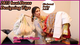 Dress Designing Tips  Simple Summer Design’s  2022 [upl. by Annairdua]