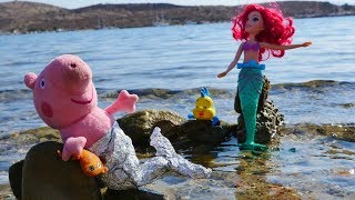 Peppa Wutz und Arielle die Meerjungfrau  Spielspaß am Meer [upl. by Nitsrik876]