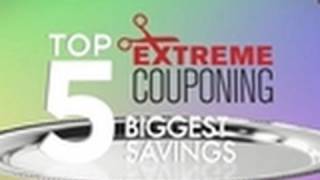 Top Five Biggest Coupon Savings  Extreme Couponing [upl. by Adierf656]