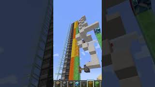 Instant Water Elevator  minecraft redstone tutorial shorts [upl. by Marsland]