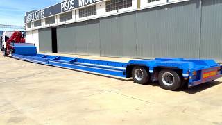 GONDOLA EXTENSIBLE PORTA TUBOS CON CAMA DE 19 MT  ALITRAILER [upl. by Waki228]