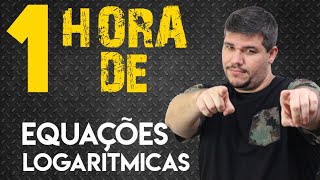 Aprenda EQUAÇÕES LOGARÍTMICAS 1 hora direto de exercícios [upl. by Arul107]