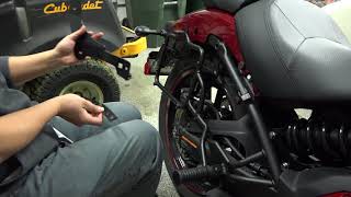 2017 Kawasaki Vulcan S  Mods Install  Luggage Rack Backrest Radiator Guard Kriega OS Bags [upl. by Crosley14]