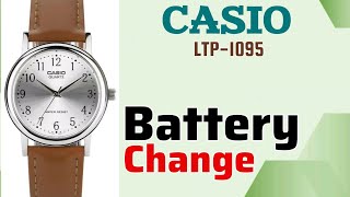 CASIO Watch LTP1095 Battery Replacement Tutorial [upl. by Katina347]