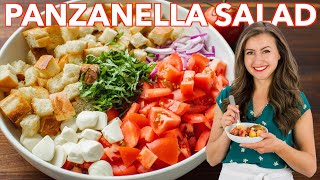 Easy Panzanella Salad  The Best Dressing [upl. by Anitniuq658]