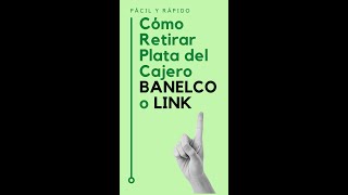 ¿Cómo Retirar Dinero del Cajero Automático BANELCO o LINK Shorts [upl. by Kcirdled]