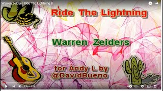 Warren ZeidersRide The LightningB KaraokeLyrics [upl. by Juanne352]