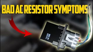 4 Signs of a Bad Blower Motor Resistor How to Test amp Replacement Cost [upl. by Ynaoj]