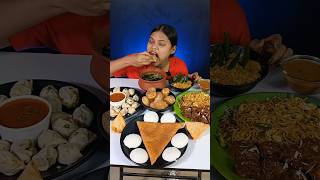 Golgappa  Pani Puri  And Momos Eating Challenge  Dosa  Indian Street Food Mukbang shorts [upl. by Miran]