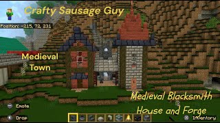 Minecraft Build  Medieval Blacksmith house and forge [upl. by Atnahsa]