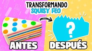 TRANSFORMANDO SQUISHIES FEOS 2 Squishy Makeover ✄ Craftingeek [upl. by Aniara8]