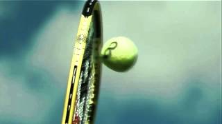 142mph Serve  Racquet hits the ball 6000fps Super slow motion from Olympus IMS [upl. by Chaim]