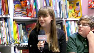 Marlborough Junior Reporters 103  Alyson Cox at Word on the Street Booksmp4 [upl. by Ennahs]