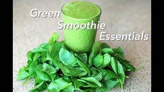 BananaBlueberrySpinach Green Smoothie A Beginners Guide to Green Smoothie Essentials [upl. by Peg358]