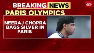 Neeraj Chopra Wins Javelin Silver Pakistans Arshad Nadeem Gold With Olympic Record [upl. by Thad]