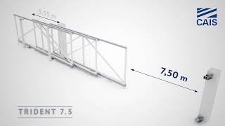 Manual instalare feronerie poarta culisanta triplu telescopica sistem autoportant  CAIS TRIDENT 75 [upl. by Lihkin184]